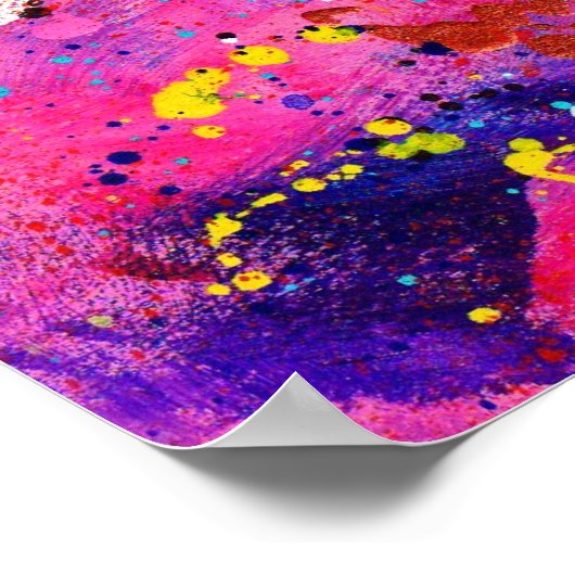 ピンク色で ポスター (角)