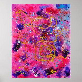 ピンク色で ポスター