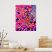 ピンク色で ポスター (キッチン)