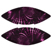 ピンク色と濃い背景の尖った曲線 アメリカンフットボール (パネル)