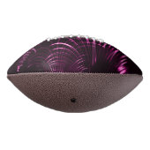 ピンク色と濃い背景の尖った曲線 アメリカンフットボール (回転270)