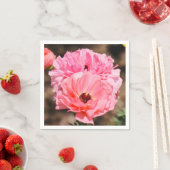 ピンク色にポッピング スタンダードカクテルナプキン (インサイチュ)