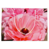 ピンク色にポッピング ラージペーパーバッグ (裏面)