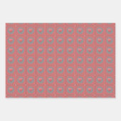ピンク色に囲まれた恋 ラッピングペーパーシート (正面3)
