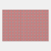 ピンク色に囲まれた恋 ラッピングペーパーシート (正面2)