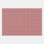 ピンク色に囲まれた恋 ラッピングペーパーシート (正面)