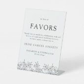 ピンク色のさくらんぼの花エレガントに代わって 台座サイン (正面)