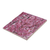 ピンク色のさくらんぼ花タイル タイル (側面)