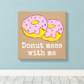 ピンク色のアイシングが可愛いフードアート キャンバスプリント (インサイチュ (ウッドフロア))