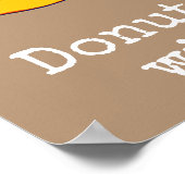 ピンク色のアイシングが可愛いフードアート ポスター (角)