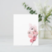 ピンク色のアルコールインクの花 (スタンド正面)