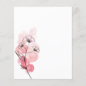 ピンク色のアルコールインクの花 (裏面)