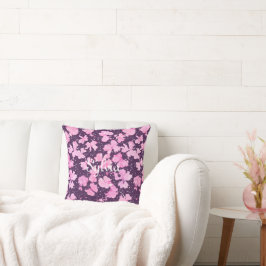 ピンク色のア絵を描クリルフラワー花びら クッション