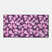 ピンク色のア絵を描クリルフラワー花びら デスクマット (正面)