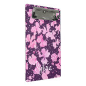 ピンク色のア絵を描クリルフラワー花びら ミニクリップボード (アングル)