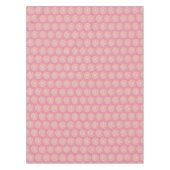 ピンク色のイチゴすりドーナツドーナツ テーブルクロス (正面)