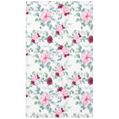 ピンク色のエレガントフローラ テーブルクロス (正面)