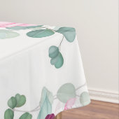 ピンク色のエレガントフローラ テーブルクロス (インサイチュ)