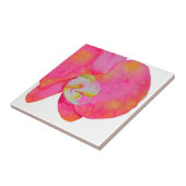 ピンク色のオーキッド絵画ズ タイル (側面)