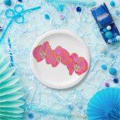 ピンク色のオーキッド絵画ズ ペーパープレート (パーティー)