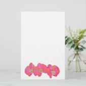 ピンク色のオーキッド絵画ズ 便箋 (スタンド正面)