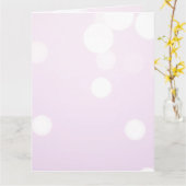 ピンク色のカスタム《写真》ぼけ味を霜の降りた作成する カード (黄色い花)