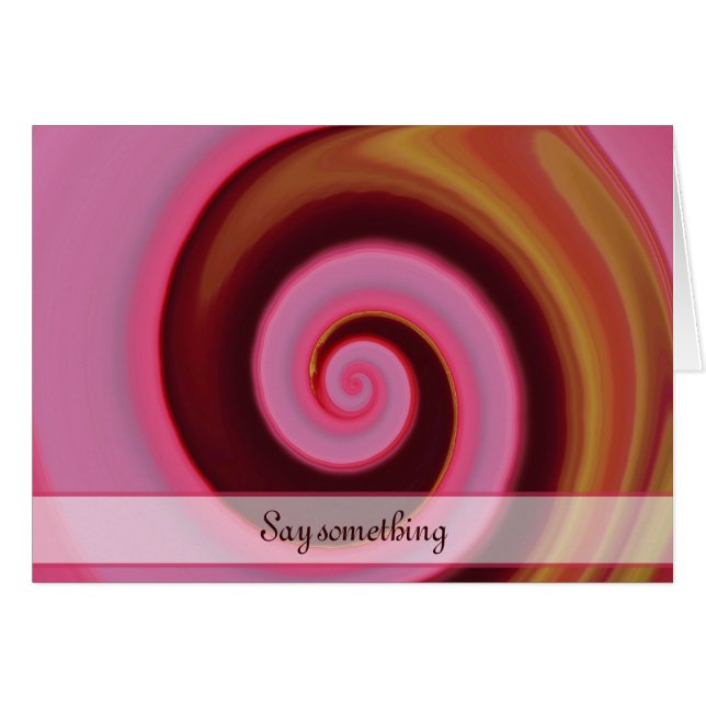 ピンク色のカール (正面横)