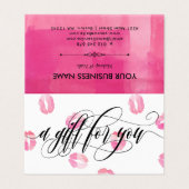 ピンク色のキス – ギフト券 (外部フラット)