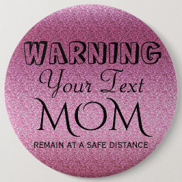 ピンク色のキラキラのグラデーション 缶バッジ