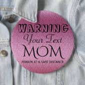 ピンク色のキラキラのグラデーション 缶バッジ (インサイチュ)