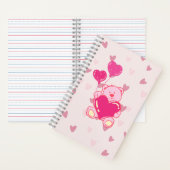 ピンク色のクマ ノートブック (内側)