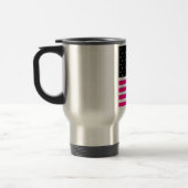 ピンク色のクリントン トラベルマグ (左)
