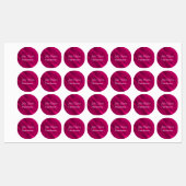 ピンク色のグラデーションの対角線 ラベル (シート)