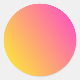 ピンク色のグラデーション空白のテンプレートシール ラウンドシール