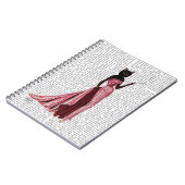 ピンク色のグラマー猫2 ノートブック (左側)