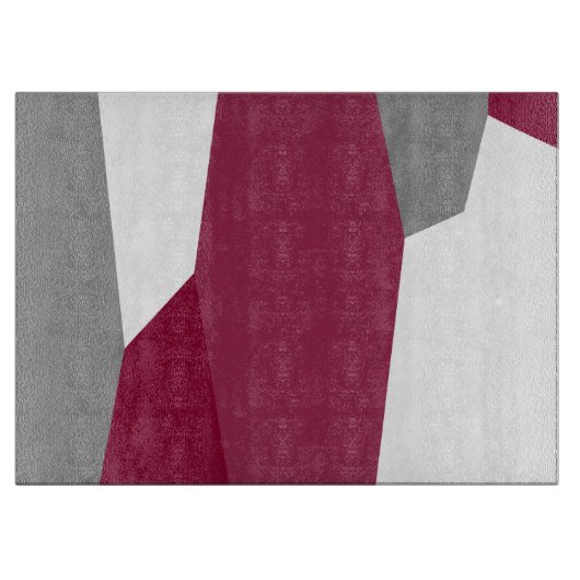 ピンク色のグレーと白 カッティングボード (正面)