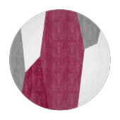 ピンク色のグレーと白 カッティングボード (正面)