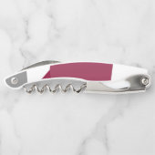 ピンク色のグレーと白 ソムリエナイフ (裏面)