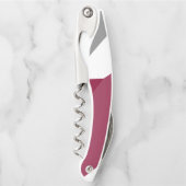 ピンク色のグレーと白 ソムリエナイフ (正面)