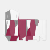 ピンク色のグレーと白 フェイバーボックス (折り畳みなし)