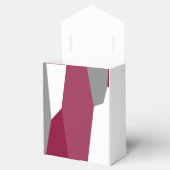 ピンク色のグレーと白 フェイバーボックス (オープン)