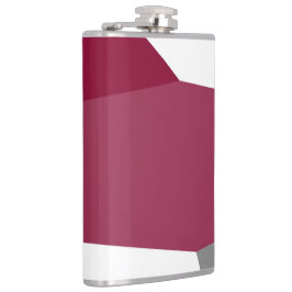 ピンク色のグレーと白 フラスク