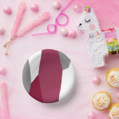 ピンク色のグレーと白 ペーパーボウル (パーティー)