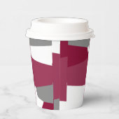 ピンク色のグレーと白 紙コップ (右)