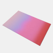 ピンク色のグローのグラデーション ドアマット (アングル)