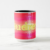 ピンク色のコーラルイエローと赤のTouch マグカップ (中央)