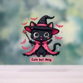 ピンク色のゴシック風の子猫 – 甘いがビーウィッチオーバーズ アクリルサイン (ニュートラル)