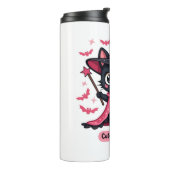 ピンク色のゴシック風の子猫 – 甘いがビーウィッチオーバーズ タンブラー (回転左)