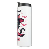 ピンク色のゴシック風の子猫 – 甘いがビーウィッチオーバーズ タンブラー (回転右)