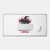 ピンク色のゴシック風の子猫 – 甘いがビーウィッチオーバーズ デスクマット (キーボード&マウス)